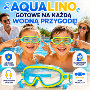 Aqualino - Okulary Pływackie dla Dzieci
